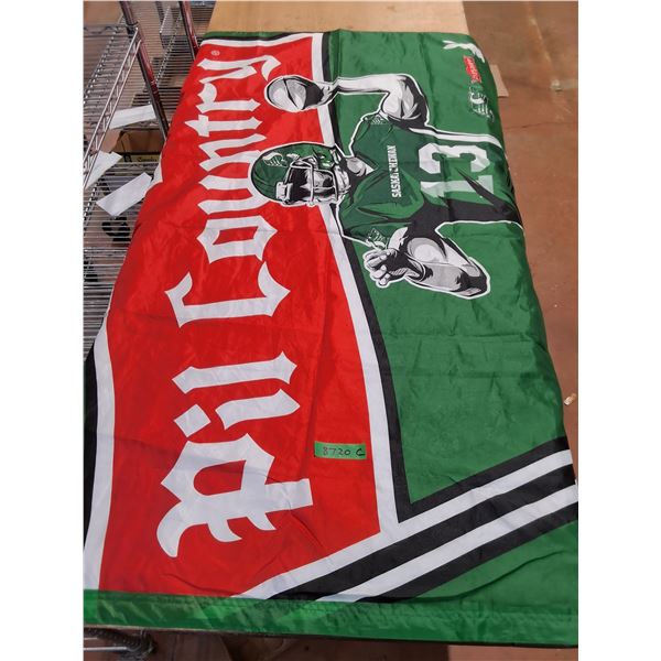 Pilsner/Roughriders "2022 Grey Cup in Saskatchewan" 3' x 5' Double-Sided Flag
