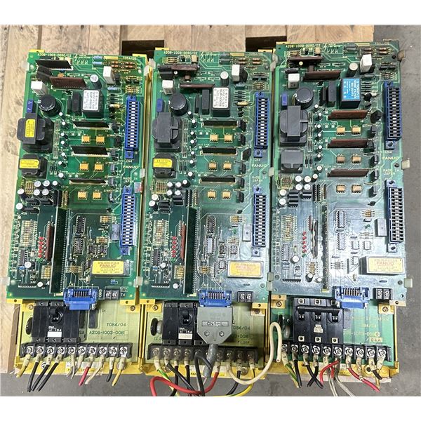 (3) Fanuc #A06B-6058-H006 Servo Amplifiers