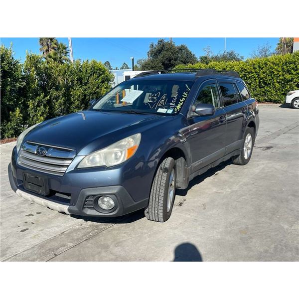 SUBA OUTBACK 2013 O/S-T SMOG-2 DAYS