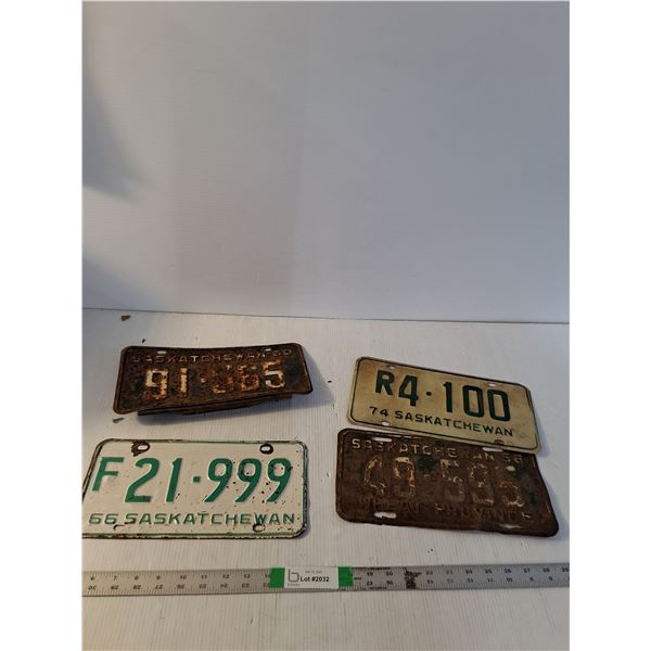 (4) License Plate (Rusty) '66-'74
