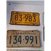 Image 3 : (4) Saskatchewan License Plates '56-'72
