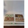 Image 1 : (4) Saskatchewan License Plates '57-'75