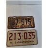 Image 2 : (4) Saskatchewan License Plates '57-'75