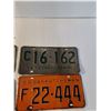 Image 2 : (4) Saskatchewan License Plates '55-'74