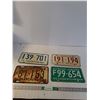 Image 1 : (4)Saskatchewan License Plates '53-76