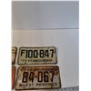 Image 2 : (4) Saskatchewan License Plates '59-'74