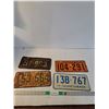 Image 1 : (4) Saskatchewan License Plates '50-'76