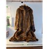 Image 1 : Ladies Dark Brown Mink Fur Coat (approx size Large)