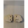 Image 2 : Miller Studios Chalkware Kissing Fish Wall Plaques