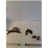 Image 1 : Glass Figurines:Swordfish,Dolphin,(2) Whales (up to 11")