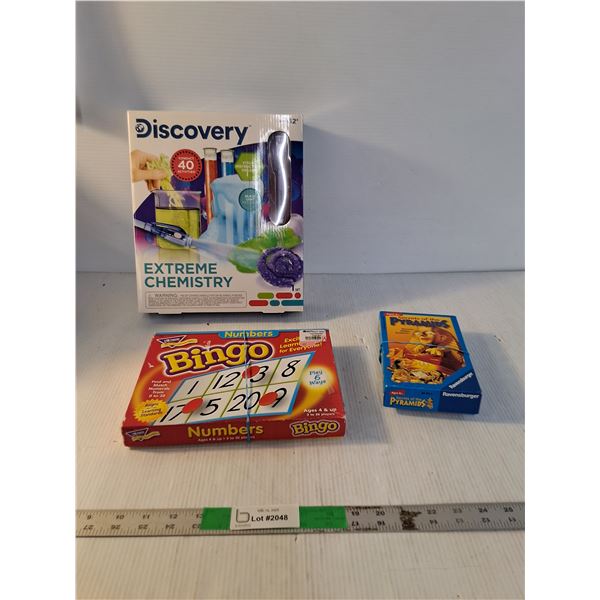 Extreme Chemistry Set, Bingo Numbers, Secrets of The Pyramid