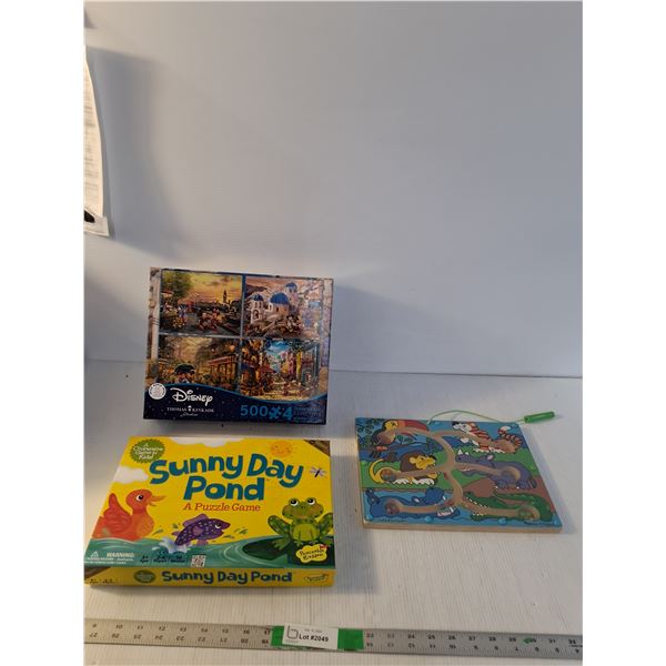 50 Pc Disney Puzzle, Magnetic Wand Colour Maze, Puzzle Game