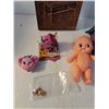Image 2 : Kids Toy House, Rubber Baby, Plastic Lunchkit,(2) Hats, etc
