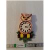 Image 1 : 10" Battery Operated Owl Clock ( as is)