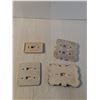 Image 4 : Collection of Porcelain Light Switch Plates