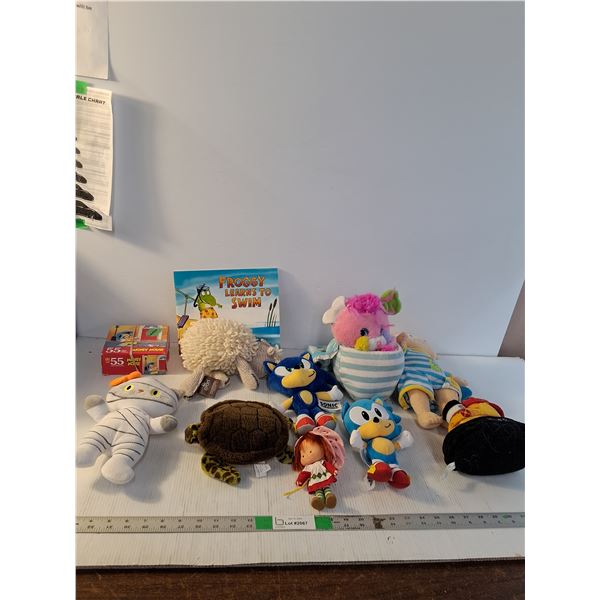 (7) Stuffed Toys, Frogs Learn To Swim Book, 55 Pc Mickey Mouse Puzzle