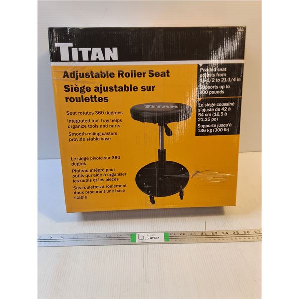 NOS Titan Adjustable Roller Seat-sealed