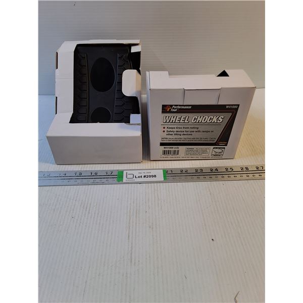 NOS (2) Wheel Chocks