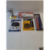 Image 4 : NOS Tool Lot-Torque Wrench Grease Fitting Assortment,1 7/8" Trailer Hitch Ball,LED Cap Light and mor