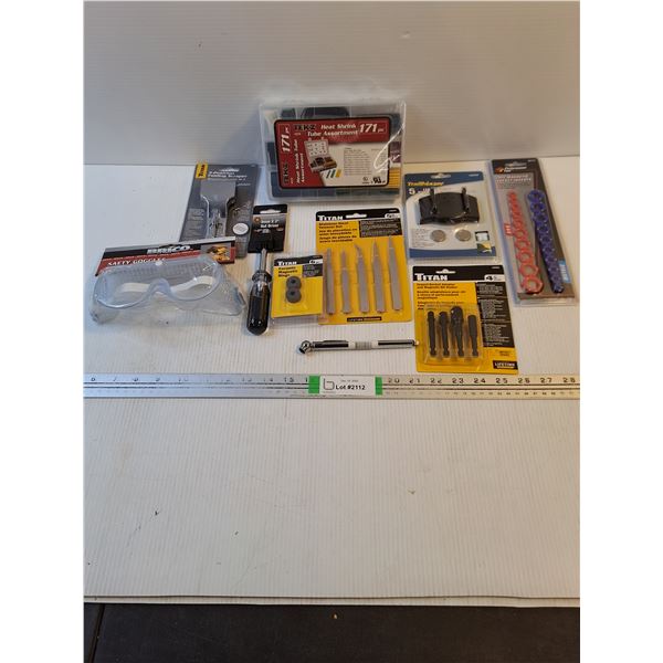NOS Tool Lot-Folding Scraper,Nut Driver,Impact Socket Adapter and more as pictured