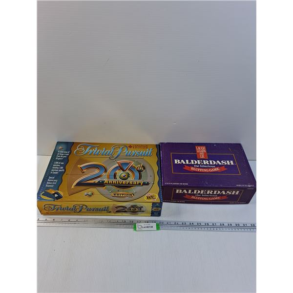 (2) Board Games: Trivial Pursuit & Balderdash