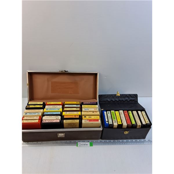 (34) Eight-Tracks in Cases: Abba, Jerry Lee Lewis, Rod Stewart, Misc