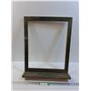 Image 1 : Wooden Picture Frame w/Shelf - 18.5" x 23" x 4.5"