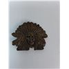 Image 3 : (2) Brass Belt Buckles- Winchester Western And Indigenous Chief Themed