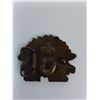 Image 5 : (2) Brass Belt Buckles- Winchester Western And Indigenous Chief Themed
