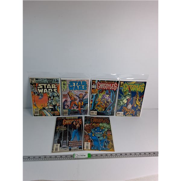 (6) Comics- (2) Star Wars, (4) Gargoyles- Appear Sealed
