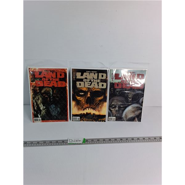 (3) Land Of The Dead Comics- Appear Sealed