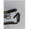 Image 3 : Hammer, Pair Of Metal Shears, A Drawknife