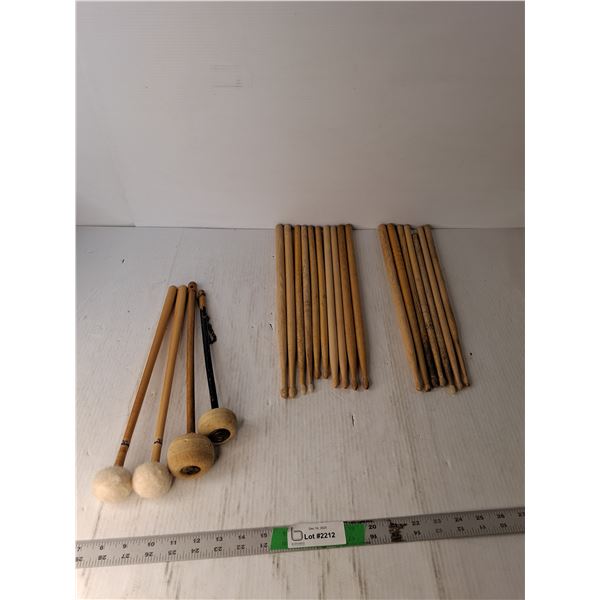 (5) Matching Pairs, (3) Mismatched Pairs, (4) Drum Sticks ( up to 16")