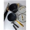 Image 3 : Pots, Pans & Can Opener- Lagostina, Tramontina, Oxo
