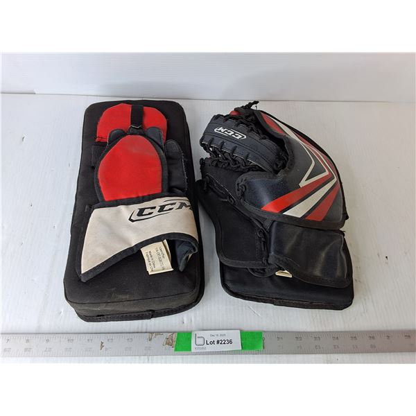CCM Goalie Pad & Glove/Blocker
