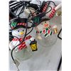 Image 2 : Lightup Glass Snowmen & Ground Stakes- One Bulb Working, Cannot Ship