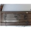 Image 2 : (4) Wooden Window Blinds & Installation Parts- As Is, Cannot Ship