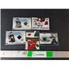 Image 1 : (5) NHL Cards with Jersey Fabric- Jason Arnott, Andrei Kostitsyn, Cal Clutterbuck, Misc. Cannot A