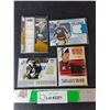 Image 1 : (4) NHL Cards with Jersey Material- Chris Kunitz, Ryan Miller, Scott Stajcer, Misc. Cannot Authen