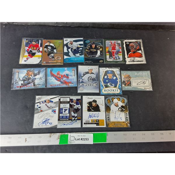 (15) NHL Cards (Some Autographed)- Akito Hirose, Joe Vitale, Craig Smith, Misc. Cannot Authentica