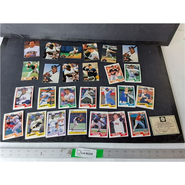 Mostly MLB Cards- Mark McGwire, Barry Bonds, Bo Jackson, Misc. Cannot Authenticate