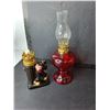 Image 2 : (2) Ceramic Trinket Dishes & (2) Miniature Oil Lamps Up to 9.5"
