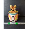 Image 1 : Ceramic Circus Puppy Cookie Jar 8.25"