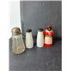 Image 3 : Plastic and Glass Salt & Pepper Shakers