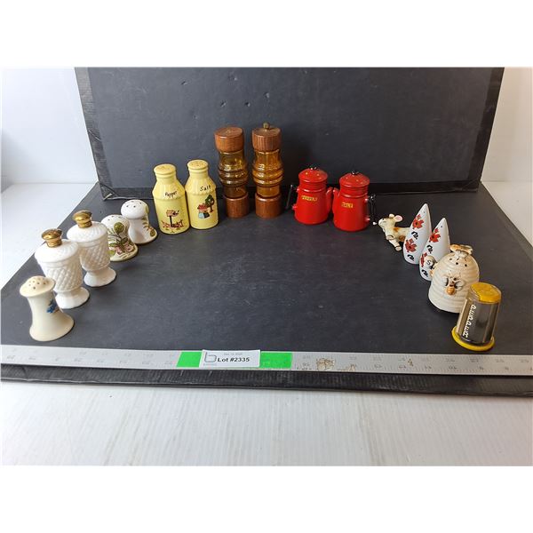 Ceramic & Glass Salt and Pepper Shakers