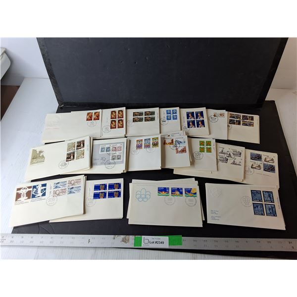 Canada First Day Stamps- Sir Sanford Fleming, Inuit- Hunting, Montreal Olympics 1976. Misc.