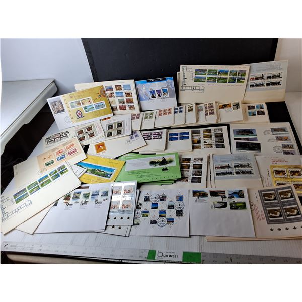 Canada First Day Stamps- Aonquin Park, James A. Naismith, Louis Hemon, Misc.