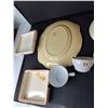 Image 3 : (3) Ceramic Trays, Cups & Storage Box