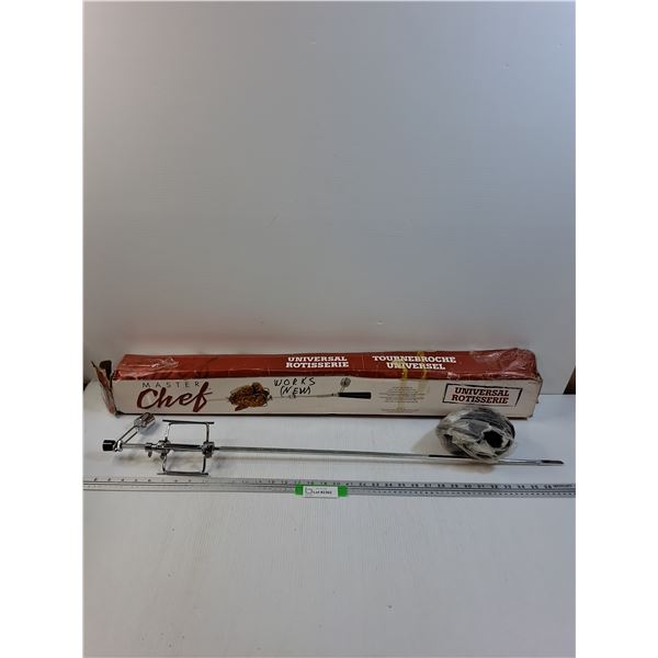 Master Chef Rotisserie Set - 36" Long - PREFFERED PICK-UP