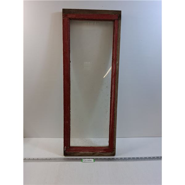 Vintage Storm Window - 13" x 23"